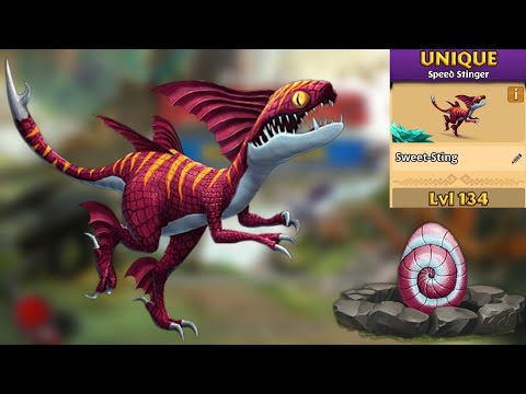 Sweet-Sting Max Level 134 Titan Mode - Unique Speed Stinger - Dragons:Rise of Berk