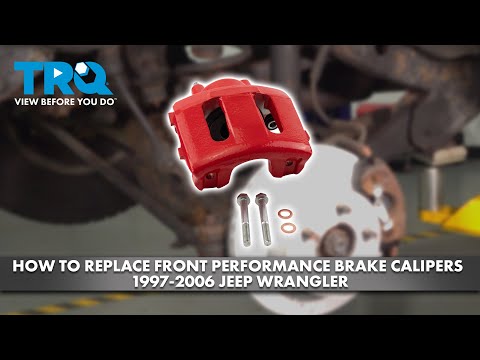 How to Replace Front Performance Brake Calipers 1997-2006 Jeep Wrangler