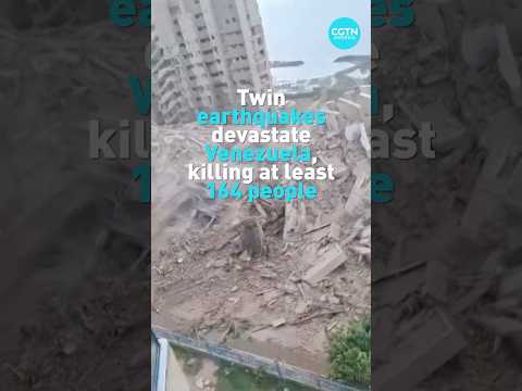 Twin earthquakes devastate Venezuela, killing at least 164 people