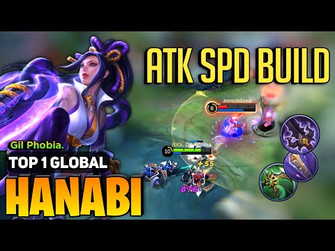 ATK SPD BUILD! Hanabi Best Build 2023 [ Hanabi Gameplay Top 1 Global ] Mobile Legends