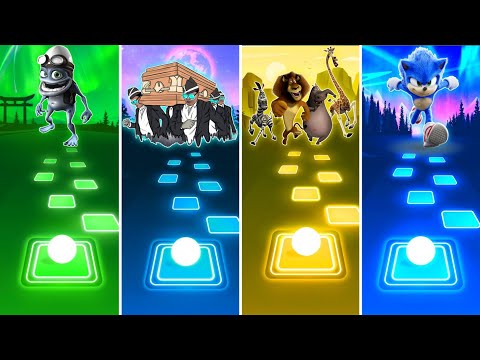 Crazy Frog vs Coffin Dance vs Madagascar vs Sonic - Tiles Hop EDM Rush