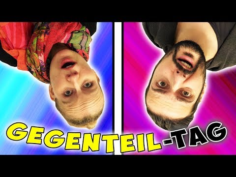 GEGENTEIL-TAG bei KATHI & KAAN Heute steht alles Kopf - Immer das Gegenteil machen 24 Std Challenge
