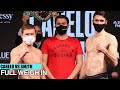 FULL WEIGH IN | CANELO ALVAREZ VS CALLUM SMITH - FACE TO FACE IN SAN ANTONIO BEFORE FIGHT
