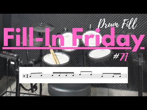 ♪ Fill-In Friday 71: 4/4 Drum Fill für Schlagzeug Anfänger und Anfängerinnen