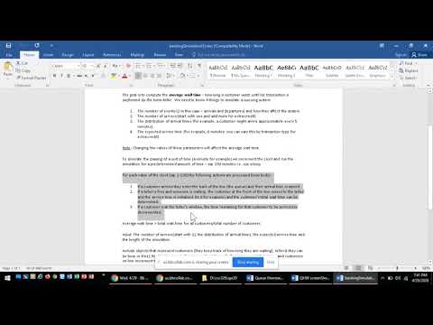 Programming Assignment 5 Banking Simulation