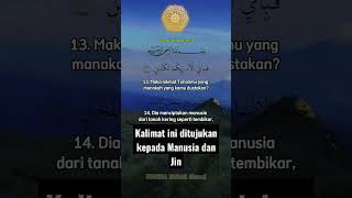 Download lagu 'Maka Nikmat Tuhan kamu yang manakah yang kamu dustakan' Surat Ar-Rahman 13-14 mp3 Download lagu 'Maka Nikmat Tuhan kamu yang manakah yang kamu dustakan' Surat Ar-Rahman 13-14 mp3
