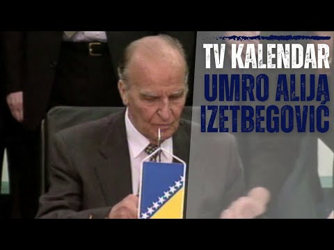 TV kalendar: Umro Alija Izetbegović
