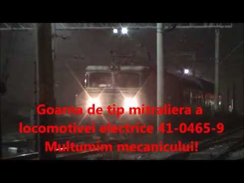 Goarna puternica de tip mitraliera a locomotivei electrice 41-0465-9