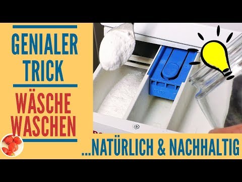 Genialer Trick: Natürlich Wäsche waschen mit umweltfreundlichem Waschmittel