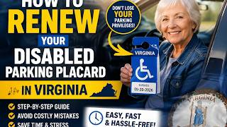 How to renew your disabled parking placard in Virginia