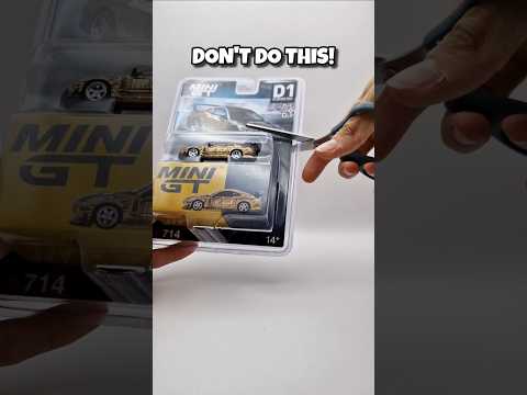 Lifehack: THIS is how you open up a MiniGT Blister Pack! #jdm #Shorts #Diecast