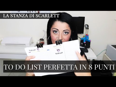 Creare una To Do list perfetta in 8 punti #todolist #tips #cartopazze