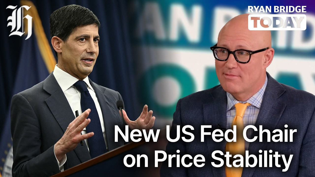 New US Fed chair Kevin Warsh laser-focused on 'price stability'| Ryan Bridge TODAY