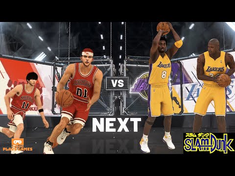 Shohoku vs Kobe, Shaq and the Los Angeles Lakers: NBA 2K21 Slam Dunk Next Gen Mod Gameplay