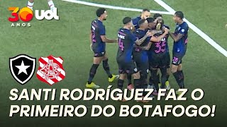 GOL DO BOTAFOGO! SANTI RODRÍGUEZ ENGANA O GOLEIRO DO BANGU E MARCA O PRIMEIRO PARA O GLORIOSO