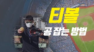 티볼 공 잘 잡는 방법/ 티볼 포구법