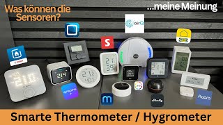 Smarte Temperatursensoren Test & Vergleich 2024 - Qingping, Aqara, Air-Q, Shelly, Ikea, HomeaticIP..