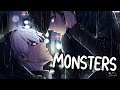 「Nightcore」 Monsters - All Time Low ft. Demi Lovato & blackbear ♡ (Lyrics)