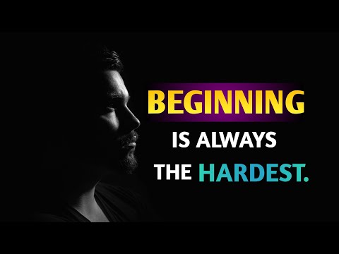 The beginning is the hardest part - Motivational video.