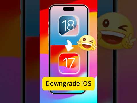 Wie kann ich iOS 18 downgraden? Schnell! (iOS 18/17)