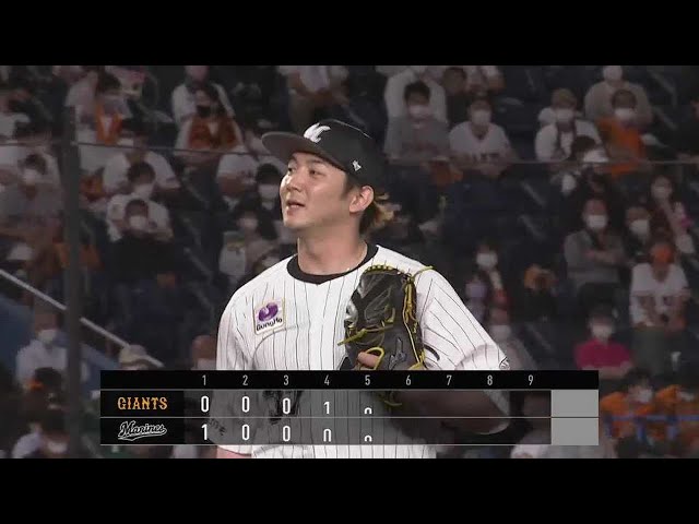 【7回表】マリーンズ・小野が2つの三振を奪い1回を無失点に抑える!! 2021/6/11 M-G