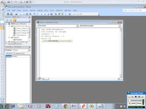 Excel VBA example 22: The Do while loop