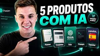 5 PRODUTOS DIGITAIS QUE VOCÊ PODE CRIAR COM IA E VENDER NA INTERNET