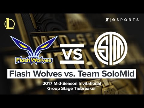 HIGHLIGHTS: Flash Wolves vs. Team SoloMid (2017 MSI Group Stage Tiebreaker Match)