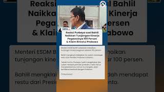 Kata Purbaya soal Bahlil Naikkan Tunjangan Kinerja Anak Buah 100%, Klaim Direstui Prabowo