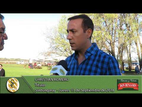 13-09-18 Nota Christian Romero - Titular - Cabaña Don Benjamín - Saldungaray