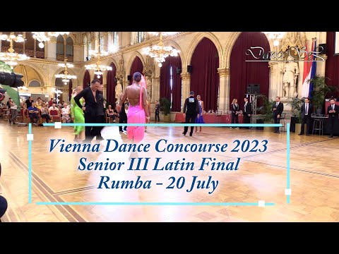 Vienna Dance Concourse 2023 - Senior III Latin Rumba WDSF - Final - 20 July 2023