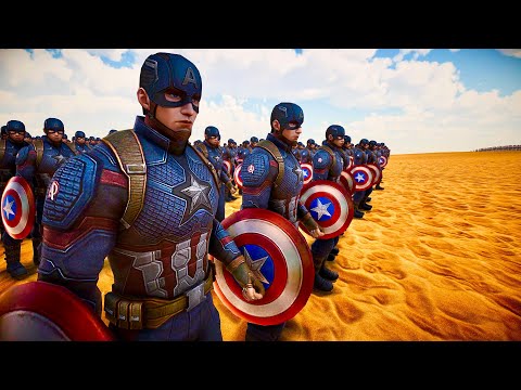20 MILLION ZOMBIES vs 20,000 CAPTAIN AMERICA | UEBS 2