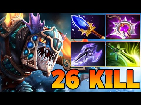 2 Ultra Kills + 26 Kills Slark Dota 2! Slark Dota 2 Safelane Gameplay Build Guide 7.40
