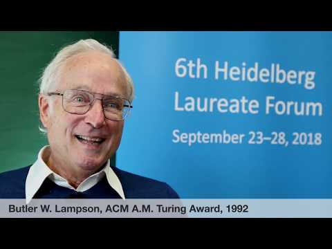 6th HLF – Laureate interview: Butler W. Lampson