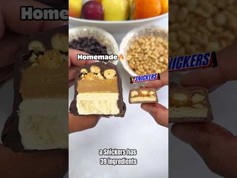 Homemade Snickers with 6 Ingredients 🍫