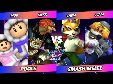 LMM Miami 2023 - MOF & Mekk Vs. Chem & JCAM - Smash Melee - SSBM