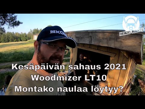 Kesäpäivän sahaus 2021 - Wood Mizer LT10 - montako naulaa löytyy?