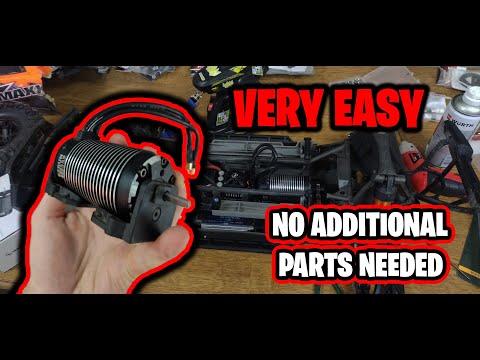 How to mount the Hobbywing 1650 KV Motor using the stock Xmaxx mount & pin system - Traxxas Xmaxx