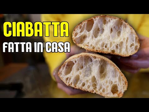 IL PANE più BELLO MAI FATTO - ciabatta mille buchi FATTA IN CASA