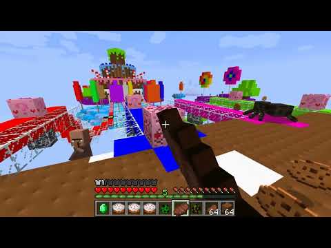 Minecraft: PINK CANDY LAND LUCKY BLOCK RACE - Lucky Block Mod - Modded Mini-Game