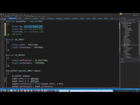 C++ DirectX 11 Engine Tutorial 26 - Constant Buffer Packing Alignment