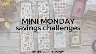 Mini Monday Savings Challenges