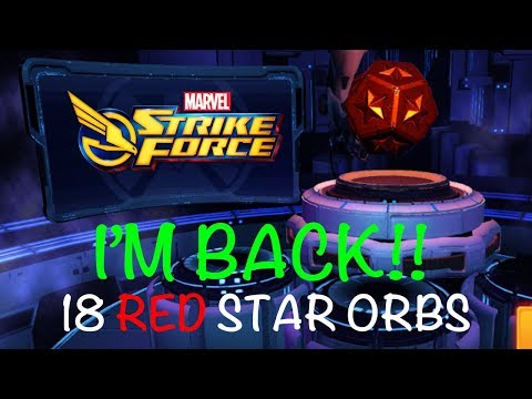 IM BACK - 18 RED STAR ORBS + ELITE ORB - MARVEL STRIKE FORCE