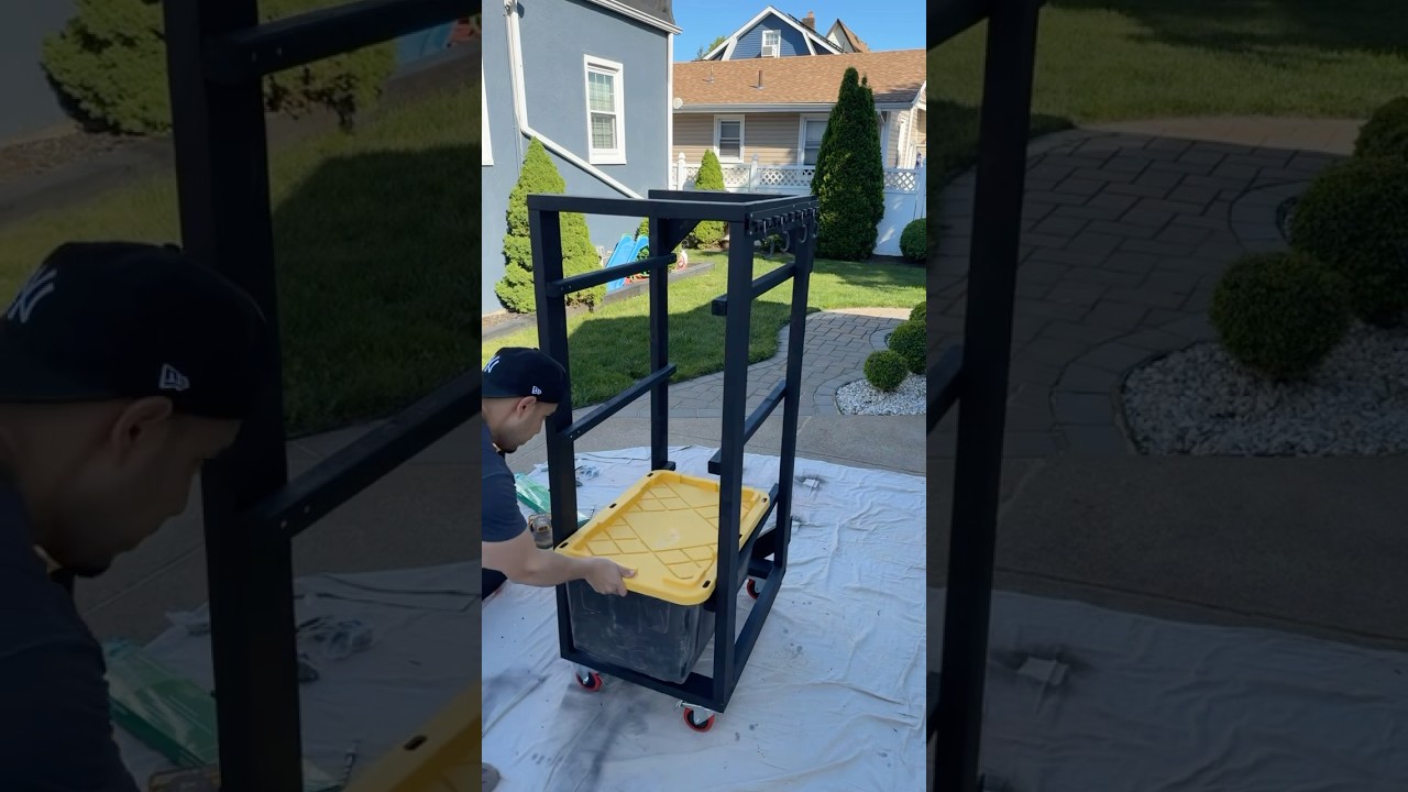 Custom storage bin cart#diy #process #bins #reels