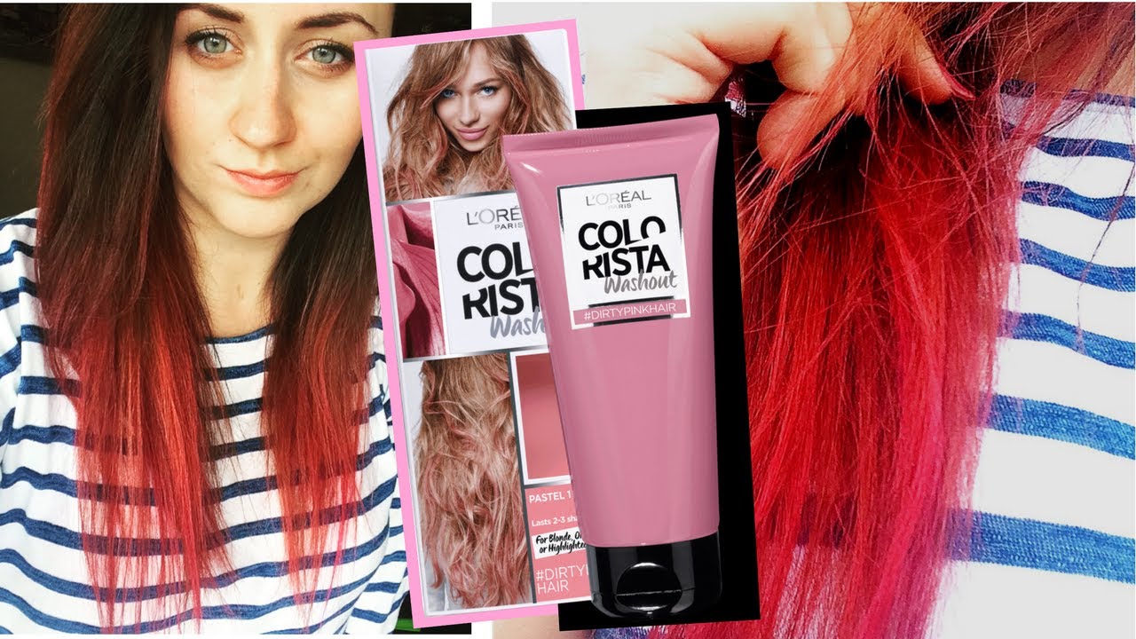 MEGA RÓŻOWE WŁOSY DO 3 MYĆ! L'ORÉAL COLORISTA REVIEW #DIRTYPINK Washout