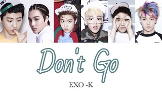 Download lagu 《日本語字幕》Don't Go(나비소녀/ナビソニョ)-EXO-K (歌詞/かなルビ/ふりがな) mp3