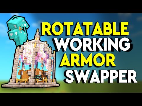 Rotatable Armor Swapper Minecraft Tutorial! - Java & Bedrock - MCPE!