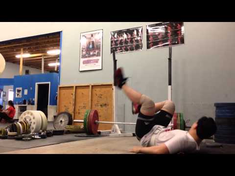 Passed out on front squat