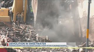 Sweetwater Collision Center ruins to be demolished, Community welcomes progress after year-long wait