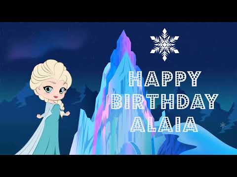 Happy Birthday Alaia - greeting card video ❤️
